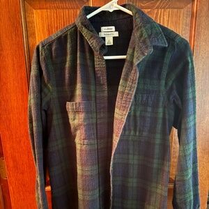 Women’s LLBean Flannel Tunic, Size S
